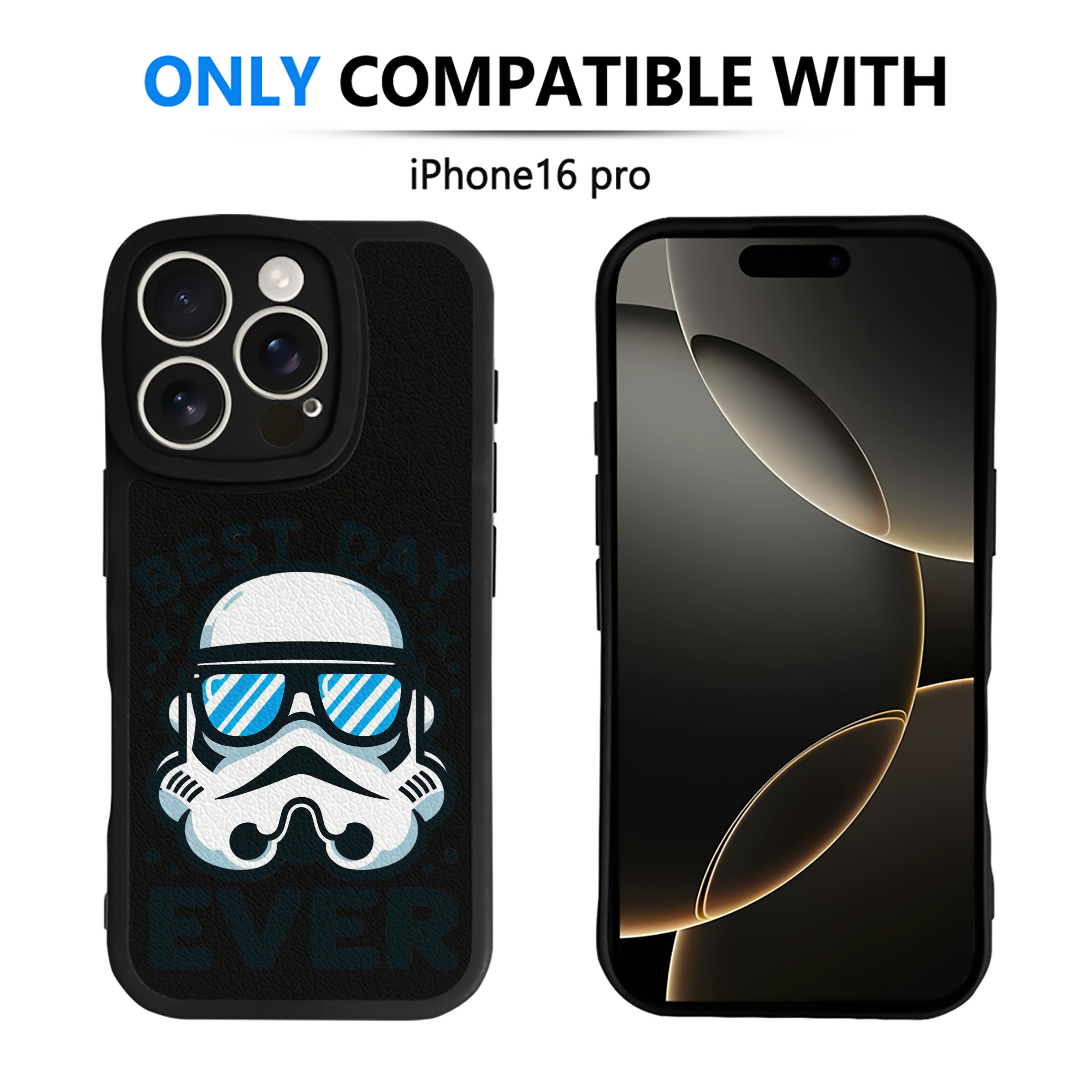 （画像用） スター・ウォーズ Star Wars 【iPhone 16シリーズ対応】シリコンスマホケース（レザー調） 材質：シリコン